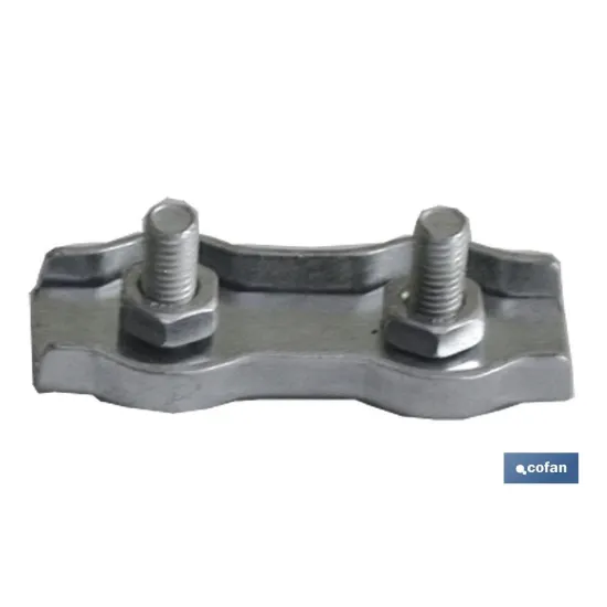 SUJETACABLES PLANOS DOBLE M-4 Venta unitaria