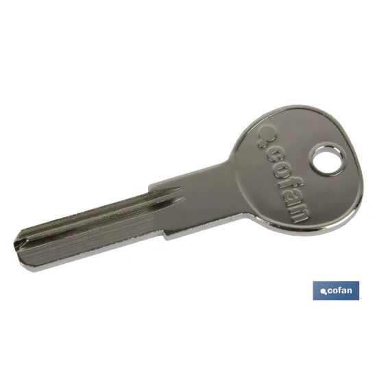 LLAVE EN BRUTO PARA CILINDRO DE SEGURIDAD