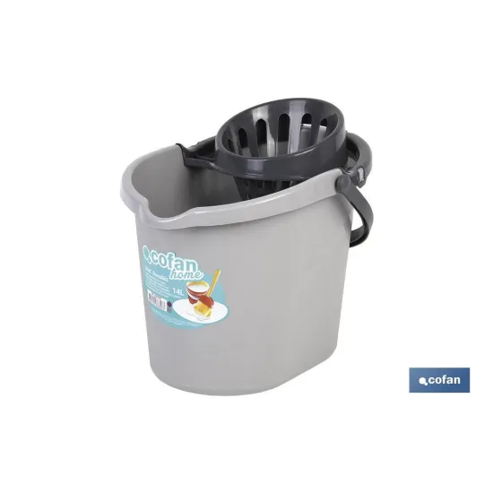 CUBO ESCURRIDOR 14 L GRIS CLARO