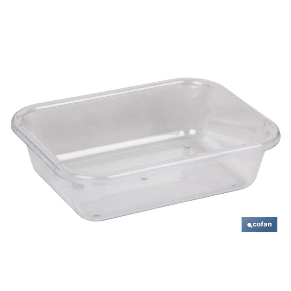 BANDEJA 31.5X23.5X6.5cm MULTIUSOS  TRANSPARENTE