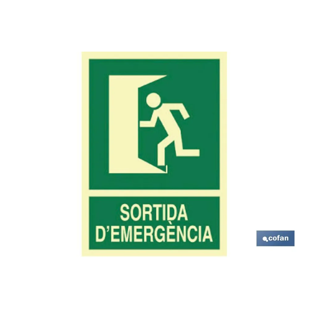 SEÑAL LUMINISCENTE 297X210MM.