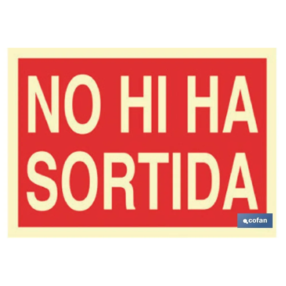 SEÑAL LUMINISCENTE 297X210MM.