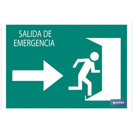 SEÑAL LUMINISCENTE 297X210MM.