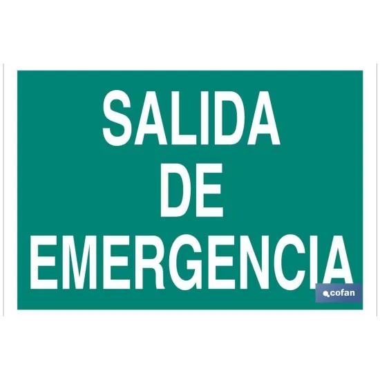 SEÑAL LUMINISCENTE 297X210MM.
