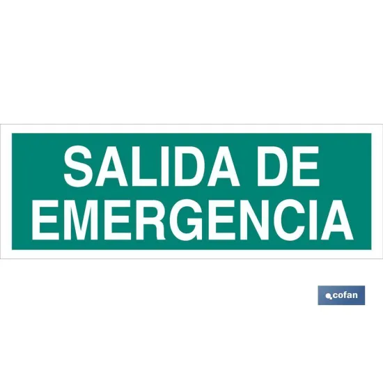 SEÑAL LUMINISCENTE 400X100MM.