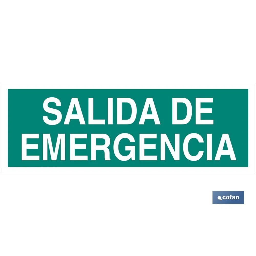 SEÑAL LUMINISCENTE 400X100MM.