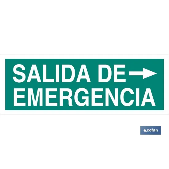 SEÑAL LUMINISCENTE 400X100MM.