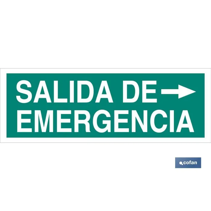 SEÑAL LUMINISCENTE 400X100MM.