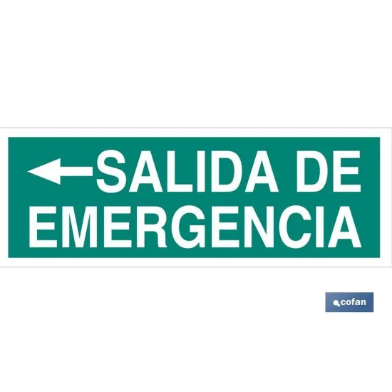SEÑAL LUMINISCENTE 400X100MM.