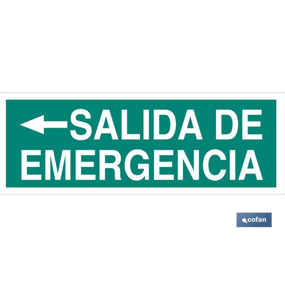 SEÑAL LUMINISCENTE 400X100MM.