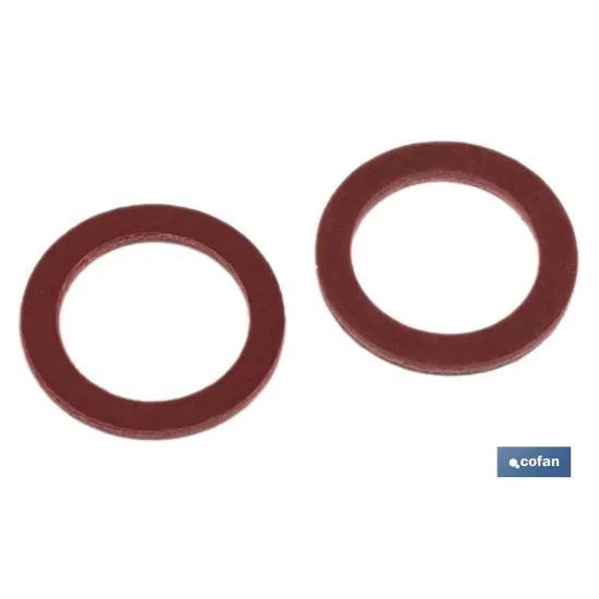 ARANDELA DE FIBRA ROJA M-12 X 22 X 1,5