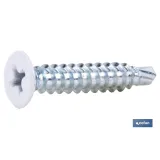TORNILLO AUTOT. EXTRAPLANO 4,2 X 14 BLANCO