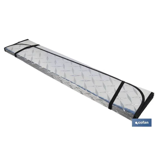 PARASOL ALUMINIZADO EFECTO LÁSER CON VENTOSAS 70 X 150 CM