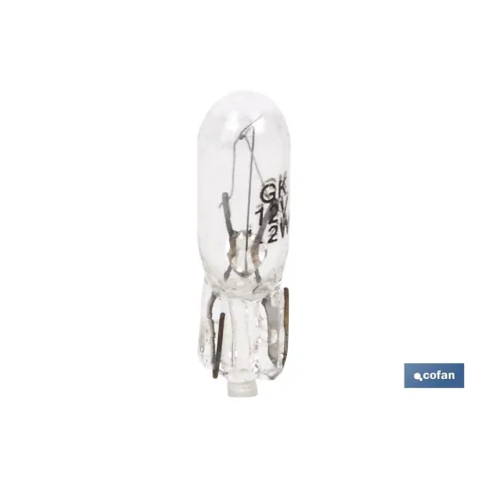 LÁMPARA S/CASQUILLO W1,2-T5 12V venta unitaria