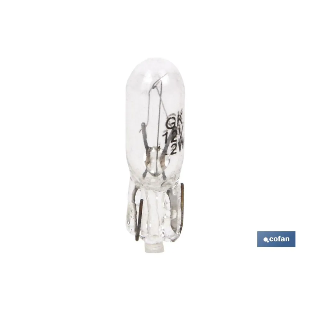 LÁMPARA S/CASQUILLO W1,2-T5 12V venta unitaria