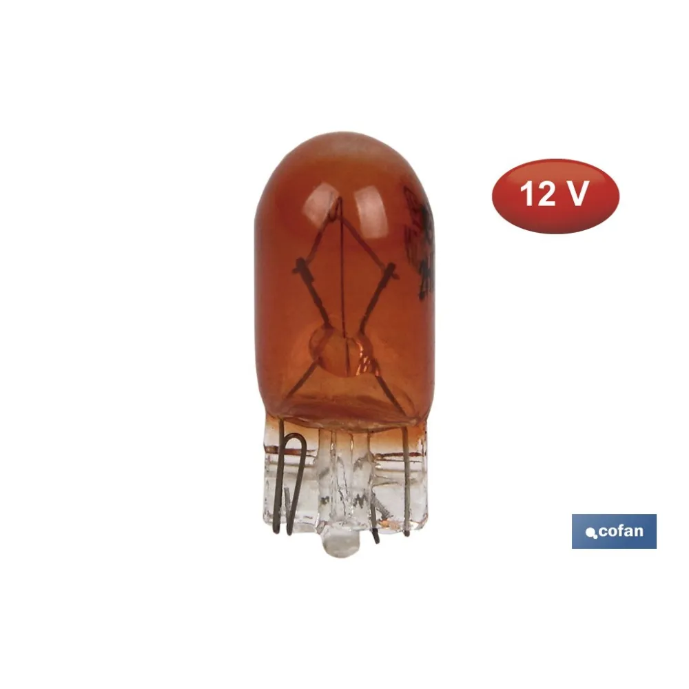 LÁMPARA S/CASQUILLO W5W 12V ÁMBAR venta unitaria