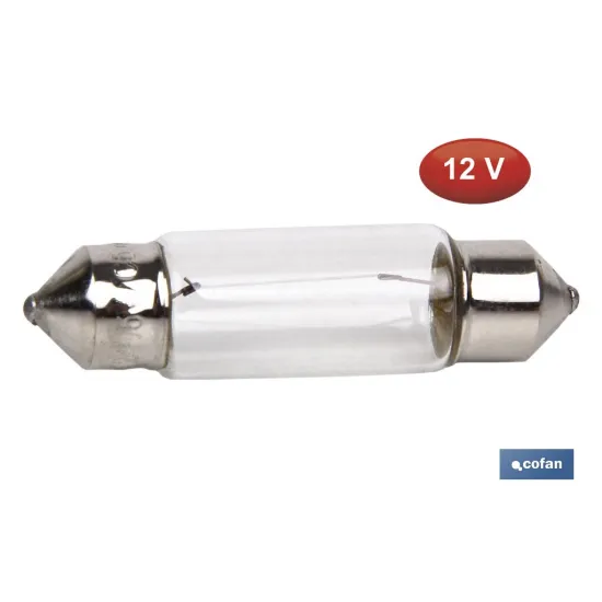 LÁMPARA PLAFONIER C5W (11X38mm) 12V venta unitaria