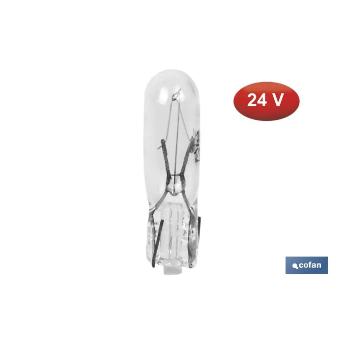 LÁMPARA S/CASQUILLO W1,2-T5 (W2X4, 6d) 24V