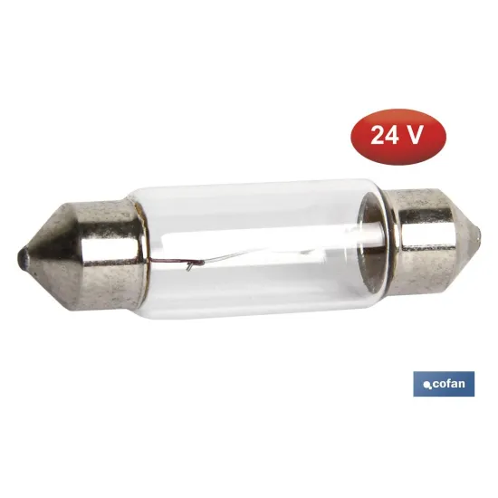 LÁMPARA PLAFONIER C10W (11X38mm) 24V