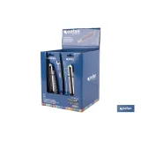 EXPOSITOR DE CÚTER DE ALUMINIO 18 MM 12 UDS.
