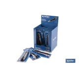 EXPOSITOR DE CÚTER DE ALUMINIO 18 MM 12 UDS.