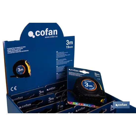 EXPOSITOR DE FLEXÓMETROS CON PROTECCIÓN DE GOMA 19 MM X 3 M 12 UDS.