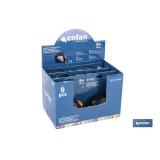 EXPOSITOR DE FLEXÓMETROS ANTIDESLIZANTES 25 MM X 8 M 6 UDS.