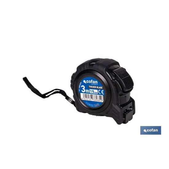 EXPOSITOR FLEXÓMETRO HOJA NEGRA DOBLE CARA 19 MM X 3 M 12 UDS.