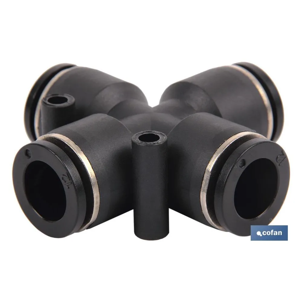 EMPALME RAPIDO FORMA CRUZ M-12 Venta unitaria