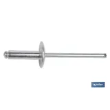 REMACHE ALUMINIO ALA ANCHA D-14  4,8 X 8 MM
