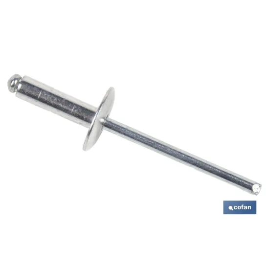 REMACHE ALUMINIO ALA ANCHA D-14  4,8 X 8 MM
