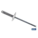 REMACHE ALUMINIO ALA ANCHA D-14  4,8 X 35 MM