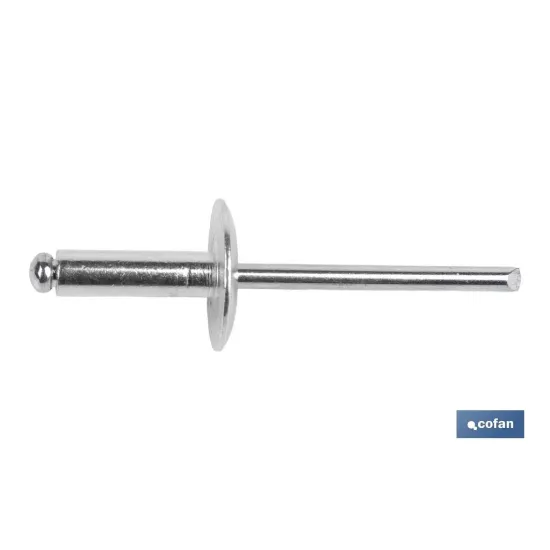 REMACHE ALUMINIO ALA ANCHA D-16  4,8 X 16 MM