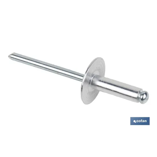 REMACHE ALUMINIO ALA ANCHA D-16  4,8 X 16 MM