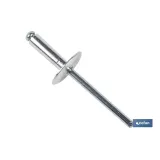 REMACHE ALUMINIO ALA ANCHA D-16  4,8 X 16 MM