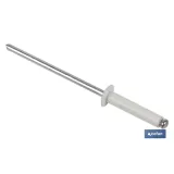 REMACHE ALUMINIO NORMAL BLANCO 4.8 X 21 MM