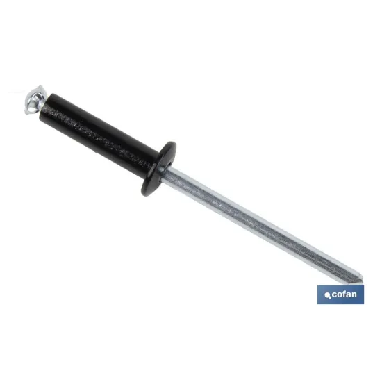 REMACHE DE FLOR NEGRO 4 X 16 MM