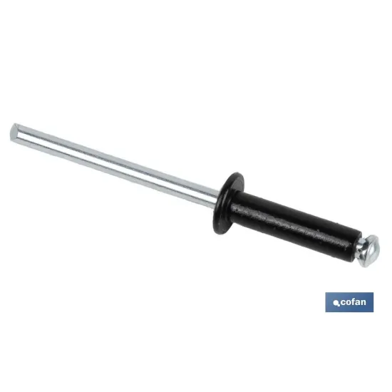 REMACHE DE FLOR NEGRO 4 X 16 MM