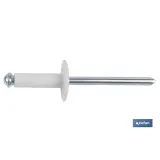 REMACHE FLOR ALA ANCHA BLANCO 4 X 16 MM
