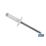 REMACHE FLOR ALA ANCHA BLANCO 4 X 16 MM