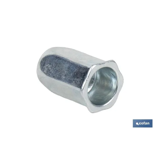 TUERCAS REMACHABLES HEXAGONAL CABEZA REDUCIDA ACERO M4