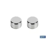 SET DE 2 PCS. PARA SANITARIO WC TACO LARGO 6 X 80 MM INOX.