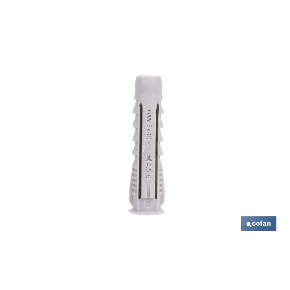 TACO NYLON PA-6 M-8X40 BOTE DE 500 UDS.