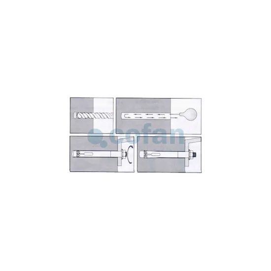 ANCLAJE METALICO C/ARGOLLA 6/8X45 Venta unitaria
