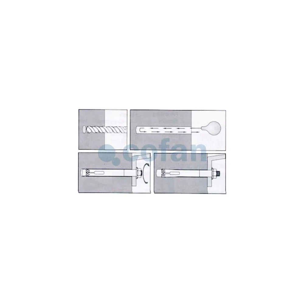 ANCLAJE METALICO C/ARGOLLA 6/8X45 Venta unitaria