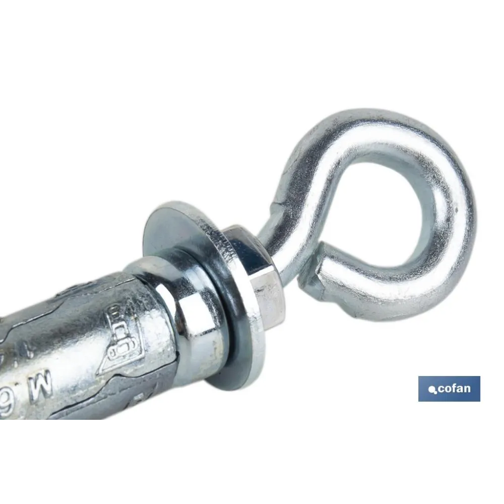 ANCLAJE ZAMAK HPM M10 X 56 CON ARGOLLA Venta unitaria