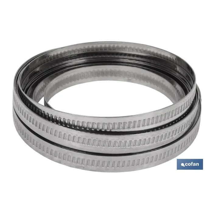ABRAZADERA CONTINUA INOX PARA CORTAR EN 30 MTS (9 MM)