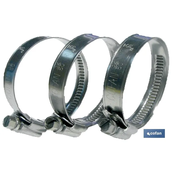 ABRAZADERA INOX A-2 BANDA 9mm  20-32