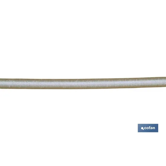 CUERDA ELASTICA (Látex 1ª) 10MM 50 M. BCO