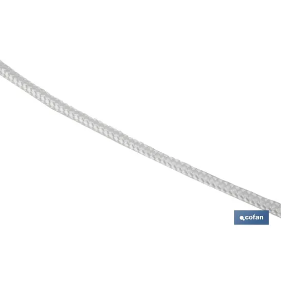 MADEJA CORDÓN POLIÉSTER REFORZADO 5 MM 5 M BLANCO